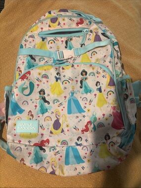 Simple Modern Kids' Princess Print Backpack in Light Pink and Aqua